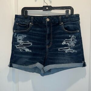 AE denim shorts